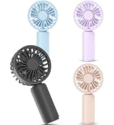 JODNO Mini Portable Handheld Fan 4-Pack, USB Rechargeable Battery Powered Small Personal Fan Desk...