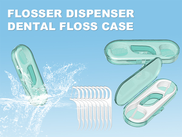 10 Pack Flosser Dispenser Dental Floss Case