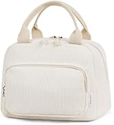 HOMESPON Lunch Bag for Women Men Adults with Front Pocket Cute Corduroy Insulated Lunch Tote Larg...