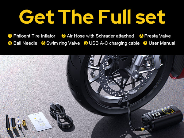 Philoent tire inflator