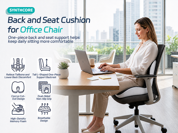 office chair cushions for back and butt