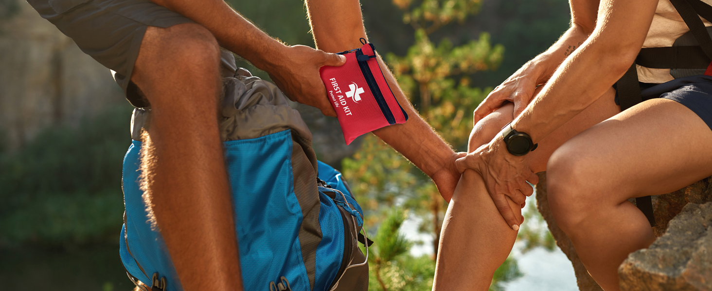 First Aid Kit - 100 Piece - Small First Aid Safety Kits for Camping