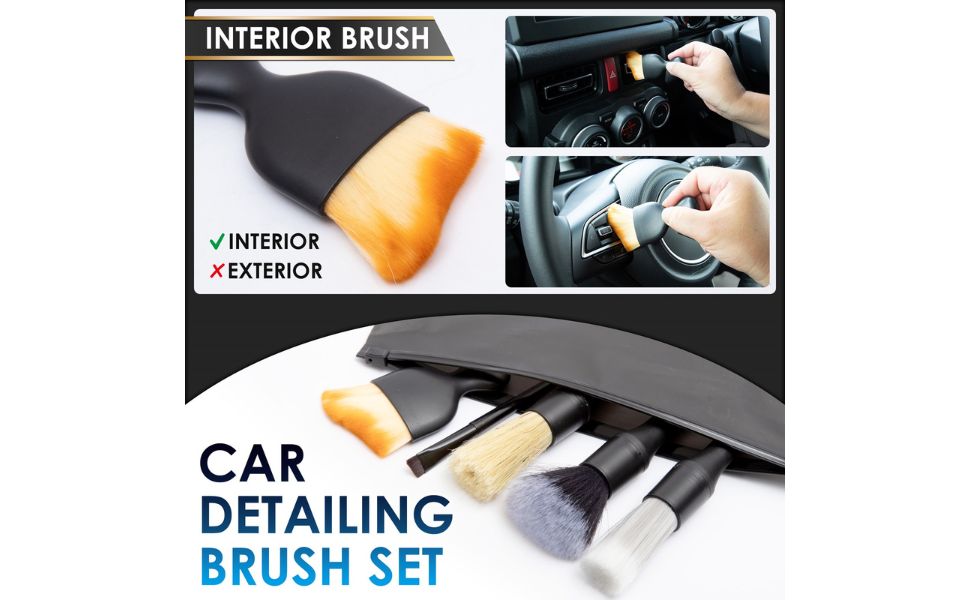 Interior Brush : Powerful Dust Removal with Zero Scratch Risk Car Interior Cleaning Tool