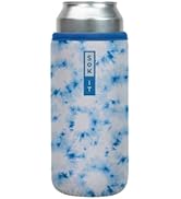 Sok It Can Sok Can Sleeve for Beer & Soda Insulated Neoprene Cover (Blue Splash Tie Dye, 25oz Can...