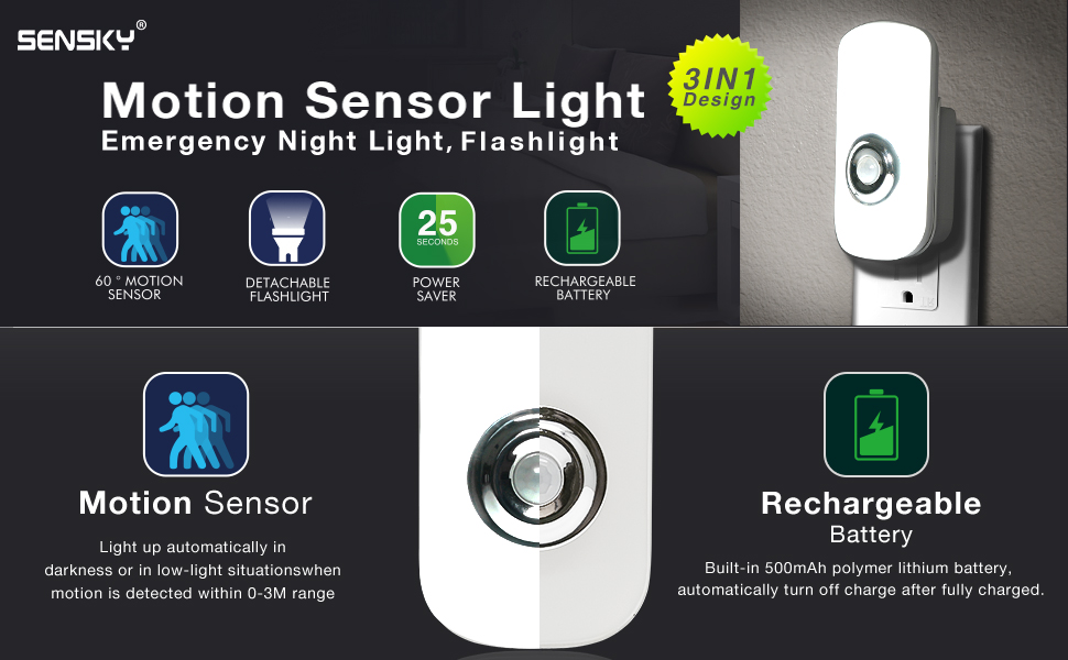 Emergency Motion Night Light