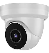 Tennoz 8MP 4K IP PoE Turret Camera Outdoor, H.265 PoE IP Security Dome Camera with 80ft Night Vis...