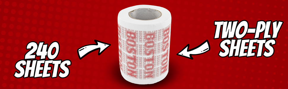Fairly Odd Novelties Boston Sucks Novelty Toilet Paper