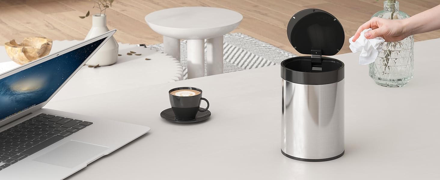 Mini Desk Trash Can with Lid