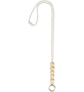 Mkono Lanyard, Wooden Beaded Lanyards for Id Badge Keys Cute Teacher Lanyard with Id Holder, Lany...