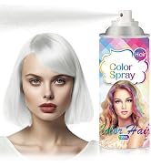 AIUEO Temporary Hair Color Spray White Hair Spray Color Temporary Hair Dye for Christmas Party Ha...