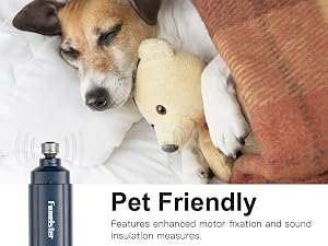 quiet motor, pet friendly