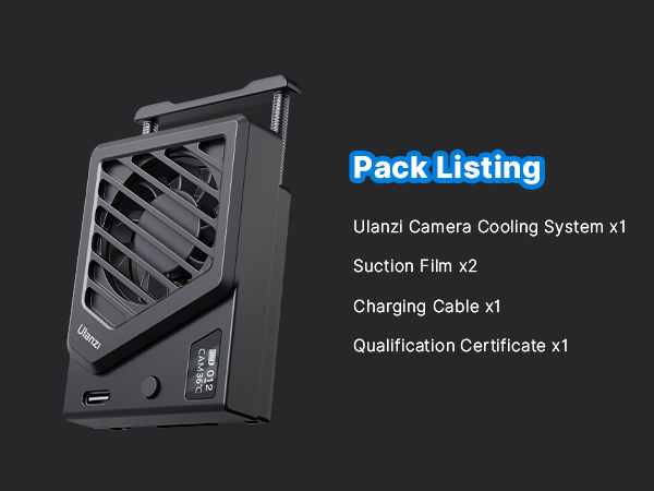 camera cooling fan
