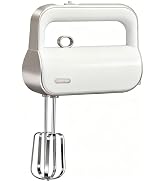 warran Master 5-Speed Electric Hand Mixer with Turbo Boost, Stainless Steel Whisk, Beaters, Dough...