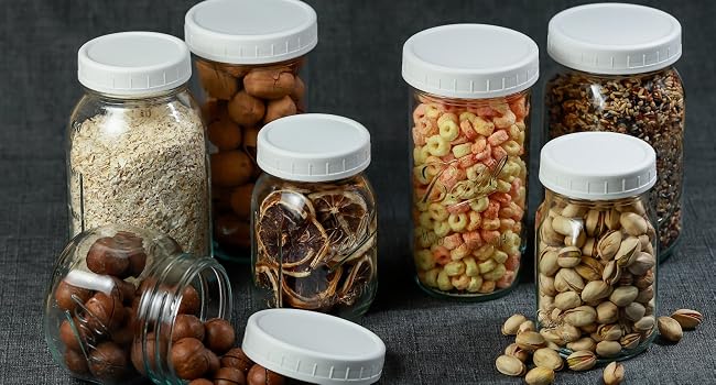 plastic mason jar lids