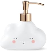 NEWHENGS Cute Cloud Shape Soap/Hand Sanitizer Metal Pump Dispenser, Refillable for Bathroom Acces...