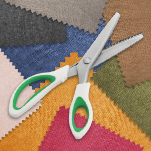 pinking shears for fabric cutting