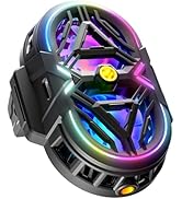 Cell Phone Cooler with LED Lights, Rechargeable Cooling Fan with Three Cooling Power Levels, Comp...