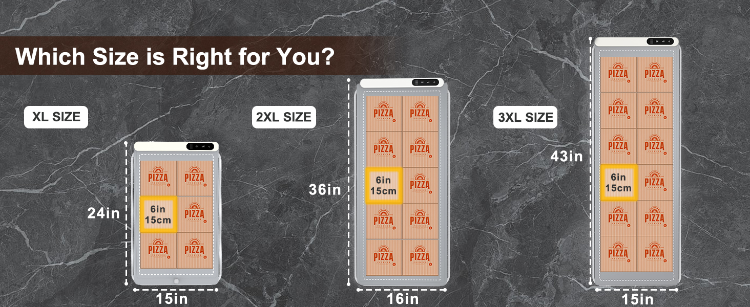 FYY Warming Mat for Food - Rapid and Full Surface Heating, 6 Temp Settings, 6H Timer