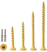 LIONMAX Wood Screws Assortment Kits 4Size 420PCS, Deck Screws 1-1/4", 1-1/2", 2", 2-1/2", Star Dr...