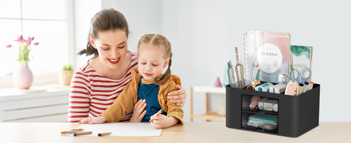 desk organizer with drawer