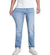 JMIERR Men's Stretch Jeans Regular Fit Straight Leg Casual Denim Pants