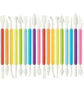 2 Set Air Dry Clay Tools, 18PCS Polymer Clay Tools Kit for Modeling, Plastic Clay Tools Sculpting...
