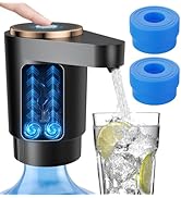 CozyCharm Water Jug Pump, Dual Powerful Motors, 2 Reusable Food Grade Silicone Caps, Leak-Proof L...