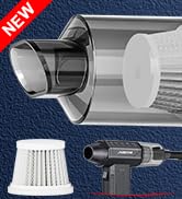 JVSCAM Compressed Air Duster,150000RPM Electric Air Duster, Vacuum Cleaner & Bag Vacuum 3-in-1, R...