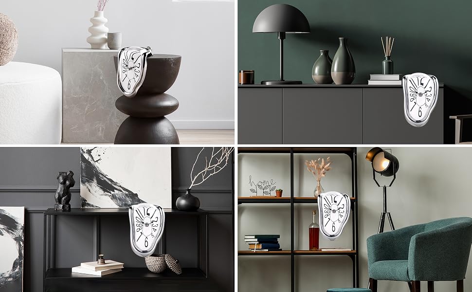 shelf clock table