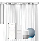 Automatic Curtain Opener,Motorized Curtain Track,Smart Curtain Rods With Remote,Automated Window ...