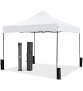 NEWBULIG 10x10 FT Pop Up Canopy Tent, Heavy Duty Outdoor Sun Shade Shelter with Sand Bags, Portab...