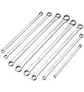 BULLTOOLS Extra Long Double Box End Wrench Set Chrome Vanadium Steel Aviation Wrenches Metric 8-2...