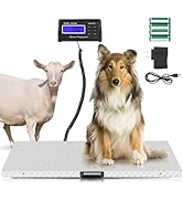 Bonvoisin Dog Scale for Large Breed Animal Livestock Weight Scale with Large Stainless Steel Plat...