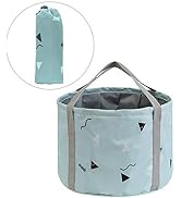 24L Large Collapsible Foot Bath Tub for Travel Camping, Portable Foot Soak Spa Basin Foldable Wat...