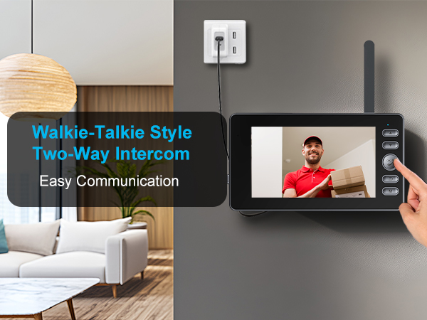 timbre con camara para puerta inalambrico video doorbell wireless no subscription intercom
