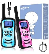 Qniglo Camo Walkie Talkies for Kids, Rechargeable Walkie Talkies with 22 FRS Channels, VOX 2 Way ...