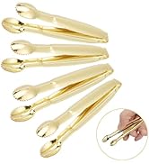 GOLD Mini Tongs for Serving - Small Tongs for Appetizers, Perfect for Mini Tongs Utensils - Gold ...