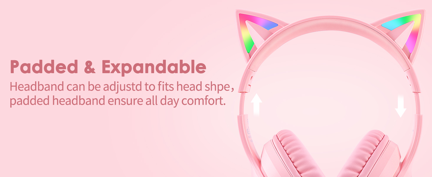 adjustable headband with padding