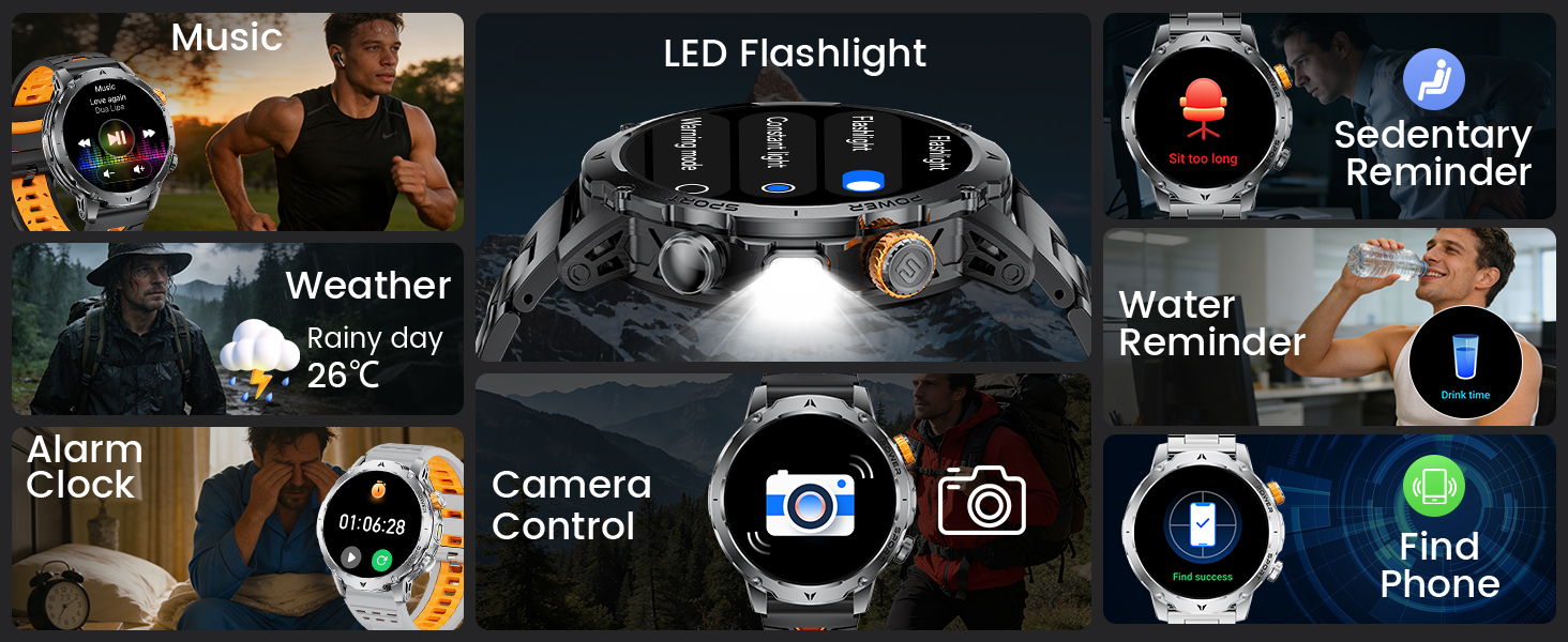 bluetooth watch for iphone android smartwatch men smart watches