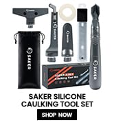 Saker Caulking Tool Kit-Aluminum 4 in 1 Sealant Finishing Tool Grout Remove Scraper Caulk Remover...