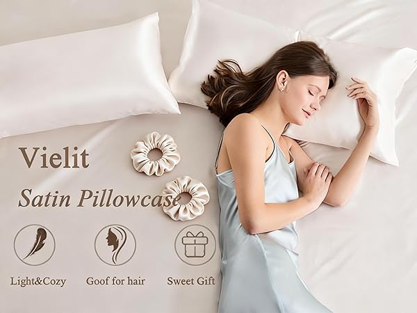 Vielit Satin Pillowcase: Silk-Like Luxury for Your Best Sleep