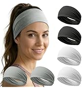 Acozycoo 6 Pack Headbands for Women - Non Slip Soft Wide Hair Bands for Yoga, Fashion, Workouts, ...