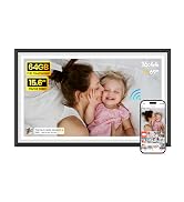 64GB Frameo 15.6" Digital Picture Frame Large 1920 x 1080 IPS FHD Touch Screen WiFi Electronic Ph...