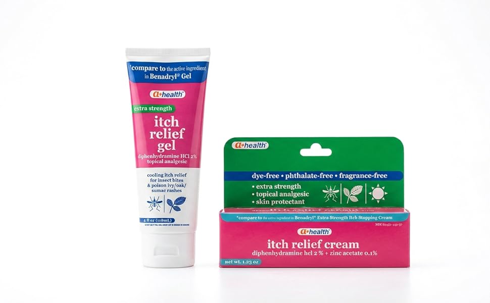 itch relief gel and itch relief cream