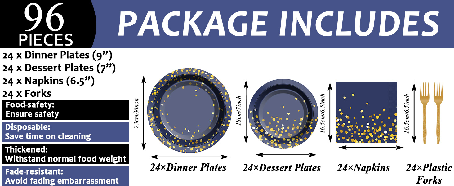 Blue and Gold table decor