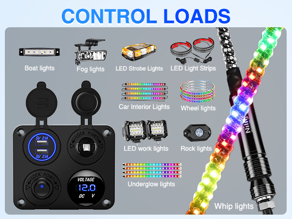 4 in 1 multi functional switch panel