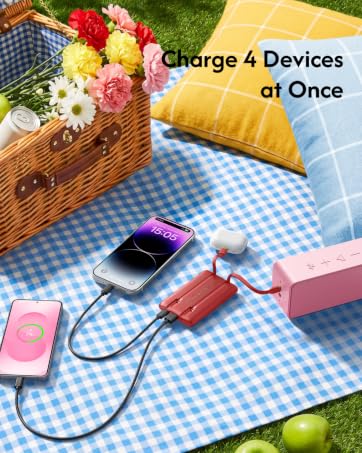 0.4lb Slim USB C Power Bank, Small Battery Pack for iPhone 17/16/15/14/13 iPad Samsung, Flight Safe