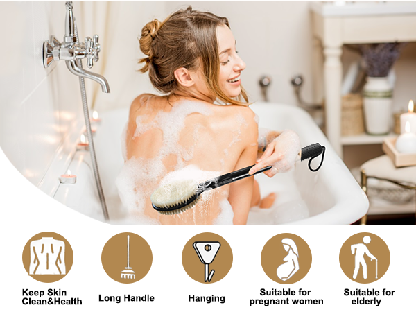 back scrubber for shower