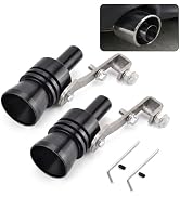 Pniwuno 2 PCS Turbo Whistle for Exhaust Pipe, Car Turbo Exhaust Whistle, L Size Aluminum Alloy Tu...