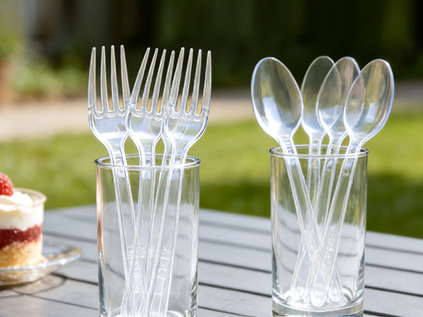 disposable fork and spoon set